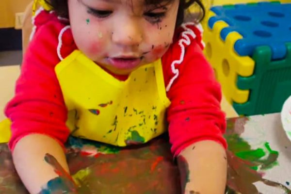 infant art at the best daycare - Discovery Village